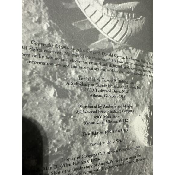 Moon Shot 1st Edition Signed by Alan Shepard NASA Apollo Astronaut - Picture 6 of 10